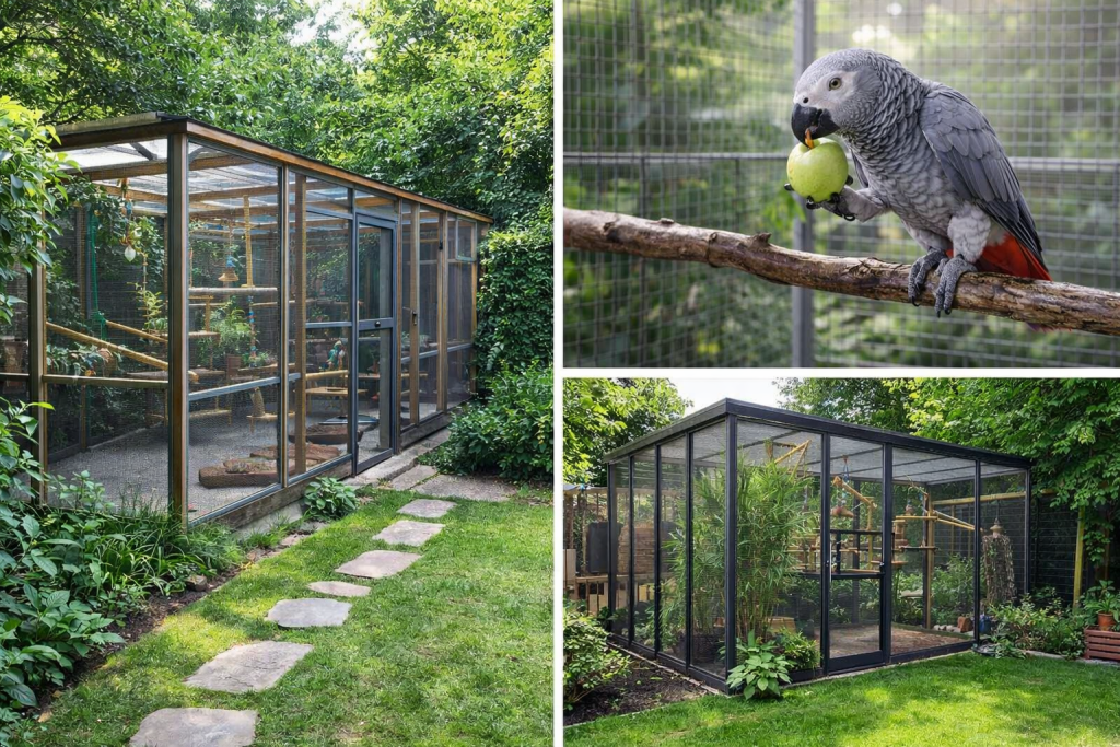 Cómo hacer un aviario en el jardín