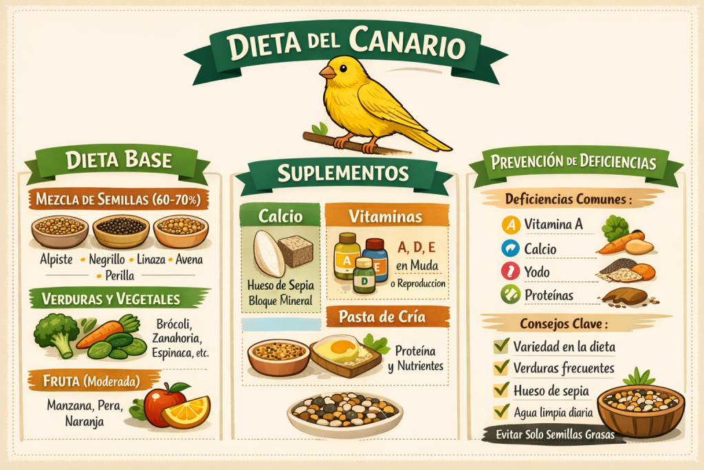Alimentación del Canario