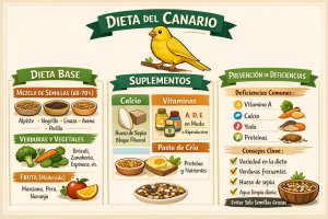 Alimentación del Canario