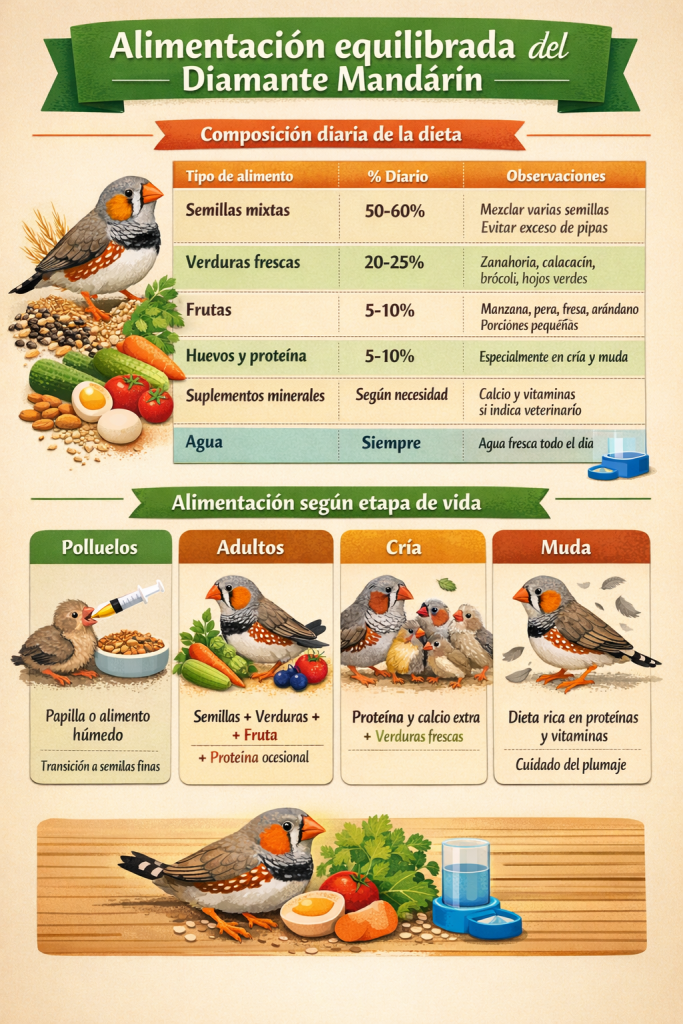 Dieta del Diamante Mandarín