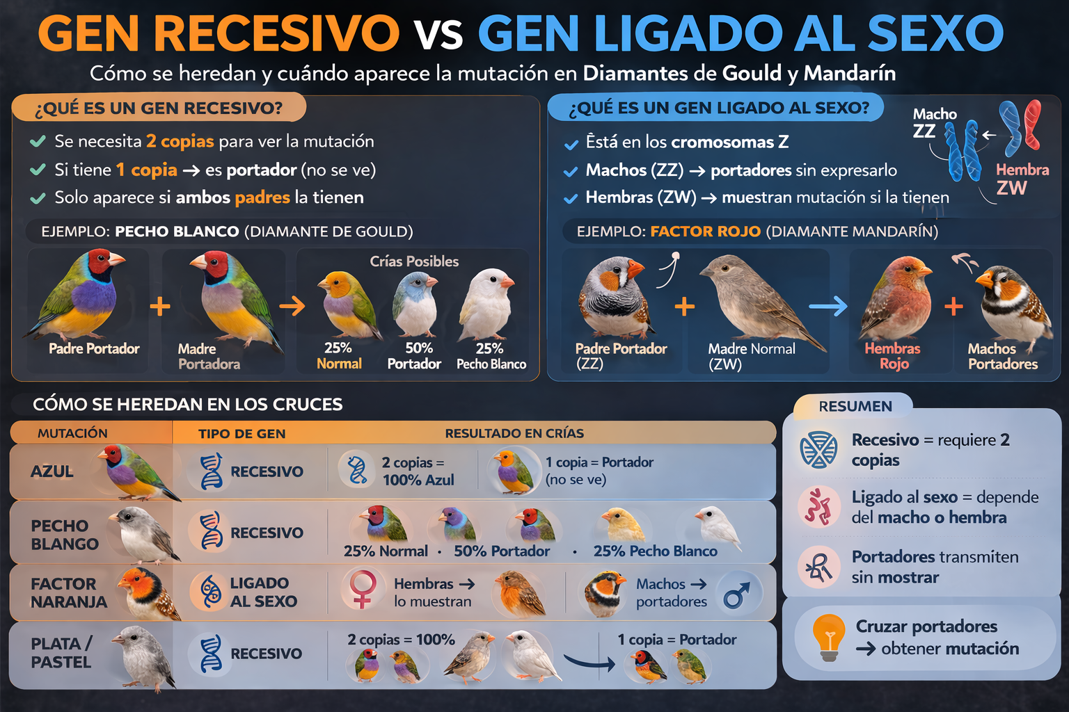 mutaciones diamante de gould